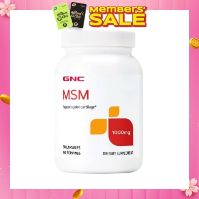GNC MSM 1000mg Capsule 90s (Expiry: Sep`2026)