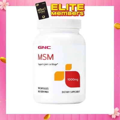 GNC MSM 1000mg Capsule 90s (Expiry: Sep`2026)