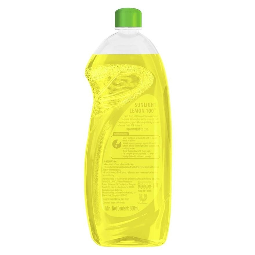 Lemon 100 Dishwashing Liquid 800ml