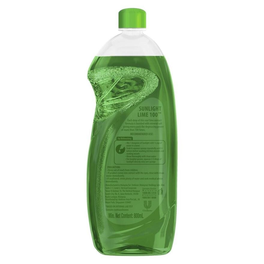 Lime 100 Dishwashing Liquid 800ml