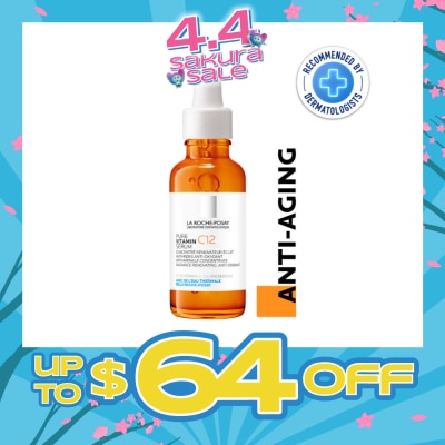 LA ROCHE-POSAY - Pure Vitamin C12 Anti-Wrinkle Concentrate Serum 30ml