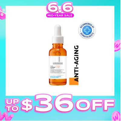 LA ROCHE-POSAY - Pure Vitamin C12 Anti-Wrinkle Concentrate Serum 30ml