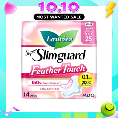 LAURIER Super Slimguard Day Feather Touch Wing Sanitary Pad 25cm 14s image