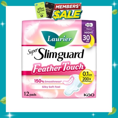 LAURIER Super Slimguard Night Feather Touch Wing Heavy Sanitary Pad 30cm 12s image