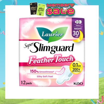 LAURIER - Super Slimguard Night Feather Touch Wing Heavy Sanitary Pad 30cm 12s