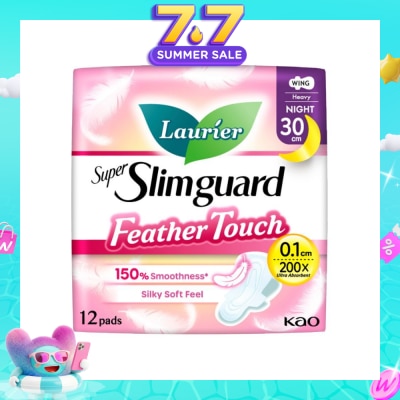 LAURIER - Super Slimguard Night Feather Touch Wing Heavy Sanitary Pad 30cm 12s