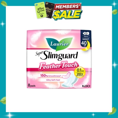 LAURIER Super Slimguard Night Feather Touch Wing Heavy Sanitary Pad 40cm 8s image