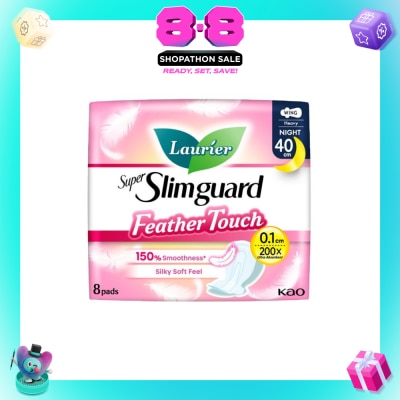 LAURIER - Super Slimguard Night Feather Touch Wing Heavy Sanitary Pad 40cm 8s