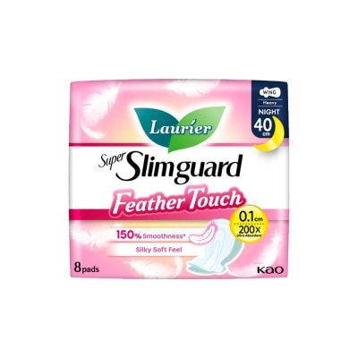 LAURIER Super Slimguard Night Feather Touch Wing Heavy Sanitary Pad 40cm 8s