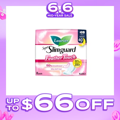 LAURIER - Super Slimguard Night Feather Touch Wing Heavy Sanitary Pad 40cm 8s