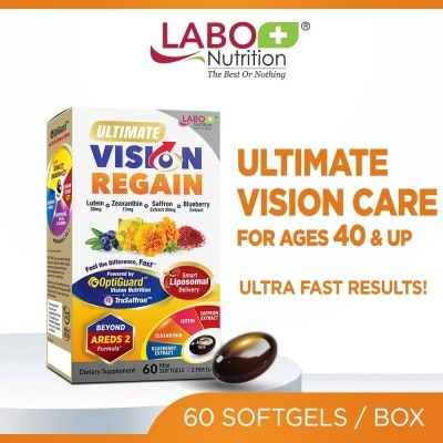 LABO NUTRITION - Ultimate VisionREGAIN Eye Health Supplement with Lutein, Zeaxanthin & Saffron Softgel 60s