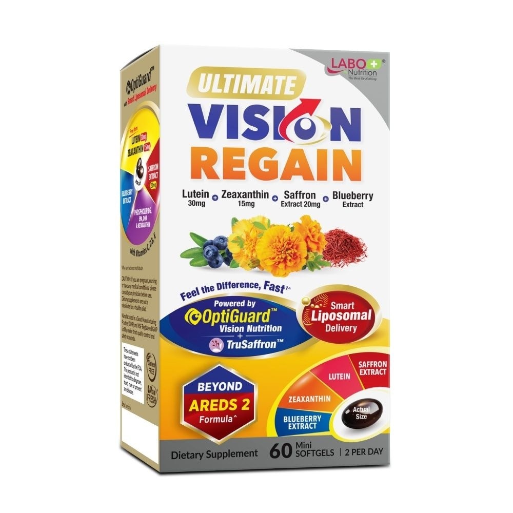 Ultimate VisionREGAIN Eye Health Supplement with Lutein, Zeaxanthin & Saffron Softgel 60s