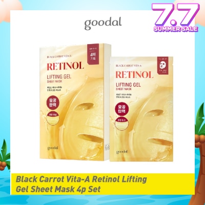 GOODAL Black Carrot Vita-A Retinol Lifting Gel Sheet Mask 4s