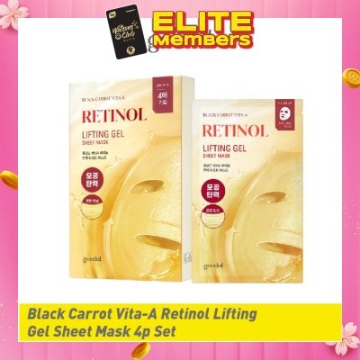 GOODAL Black Carrot Vita-A Retinol Lifting Gel Sheet Mask 4s