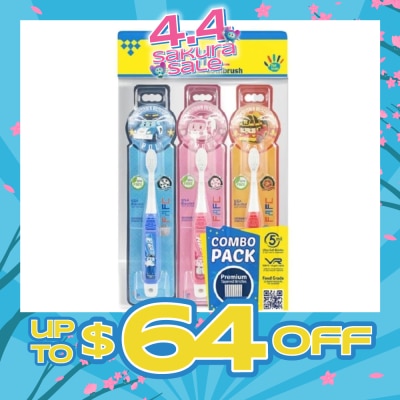 FAFC - Robocar Poli Hook Kids Toothbrush Combo Assorted Design 3s