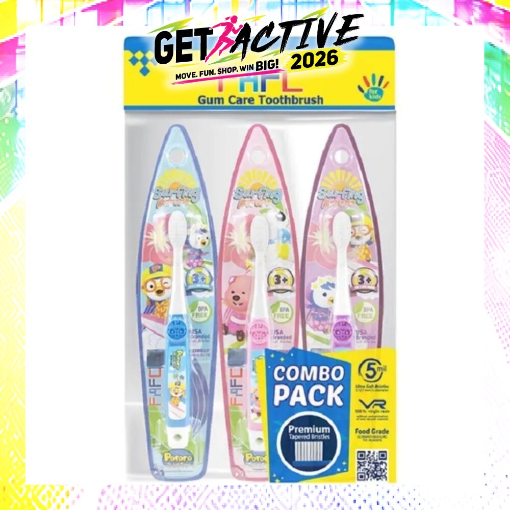 Pororo Hook Kids Toothbrush Combo Assorted Design 3s image
