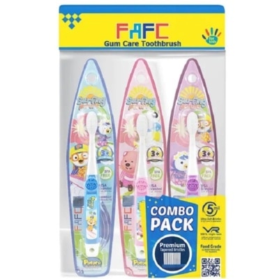 FAFC Pororo Hook Kids Toothbrush Combo Assorted Design 3s