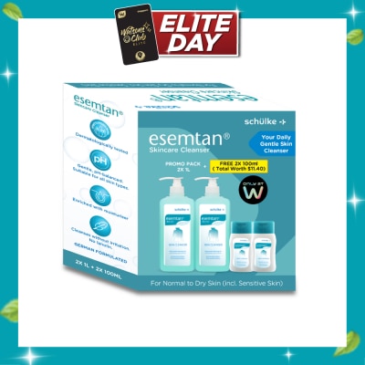 LAMOON Daily Gentle Skin Cleanser Packset consists of 1L x 2s with Free 100ml x 2s image