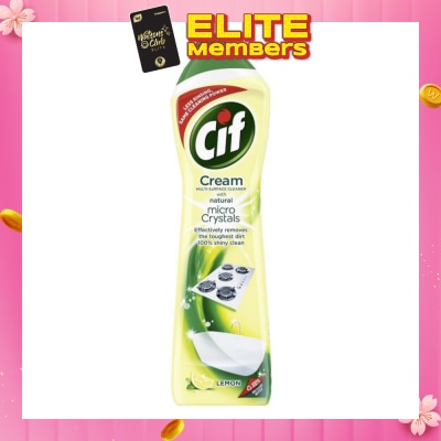 CIF Cream Multi-Surface Lemon Cleaner With Natural Micro Crystals 660g