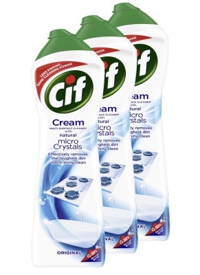 CIF Cream Multi-Surface Original Cleaner With Natural Micro Crystals Pack Set 660g x 3s