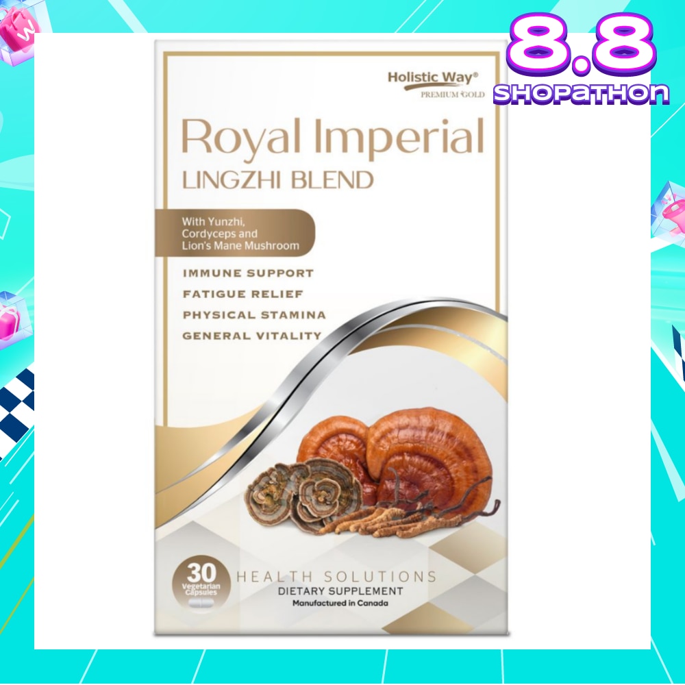 Royal Imperial Lingzhi Blend Dietary Supplement Vegetarian Capsule (To Support Healthy Immune System Function & Alleviate General Weakness & Fatigue) 30s