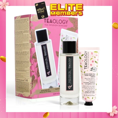TEAOLOGY Black Rose Packset consists Black Rose Eau De Toilette 100ml + Black Rose Hand & Nail Cream 75ml
