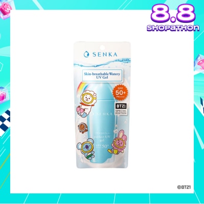 SENKA Perfect UV Gel BT21 Special Edition Skin-Breathable Watery SPF50+ PA++++ 80ml