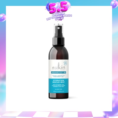 SUKIN - Aquaboost 3D Hydration Rescue Mist (For All Skin Types) 125ml