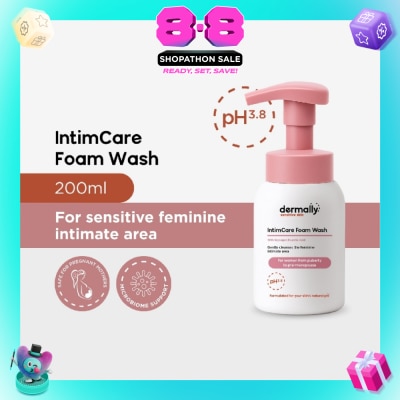 DERMALLY - Sensitive Skin IntimCare Foam Wash 200ml