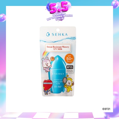 SENKA - Perfect UV Milk BT21 Special Edition Sweat Resistant Watery SPF50+ PA++++ 40ml