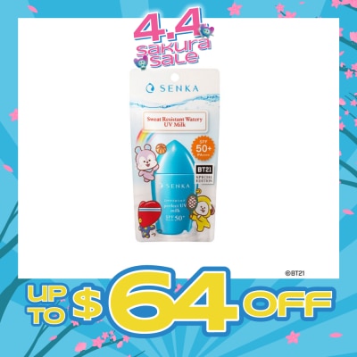 SENKA - Perfect UV Milk BT21 Special Edition Sweat Resistant Watery SPF50+ PA++++ 40ml