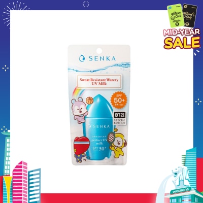 SENKA Perfect UV Milk BT21 Special Edition Sweat Resistant Watery SPF50+ PA++++ 40ml