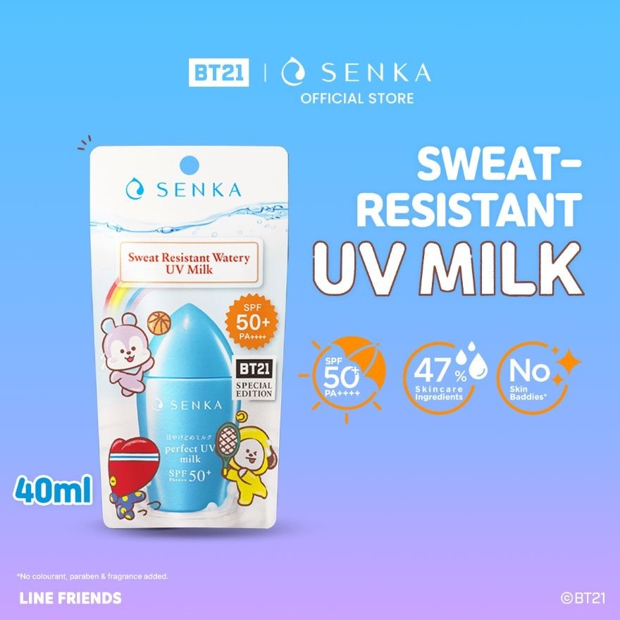 Perfect UV Milk BT21 Special Edition Sweat Resistant Watery SPF50+ PA++++ 40ml