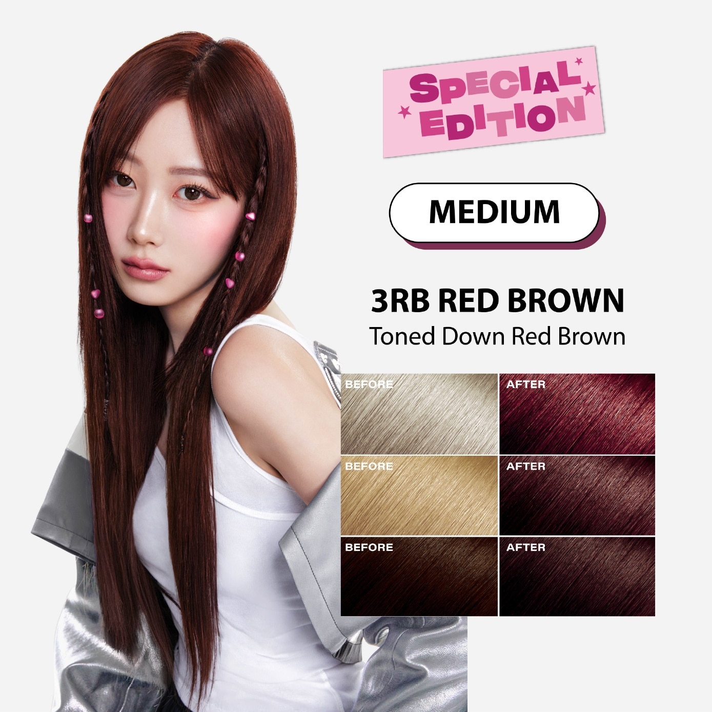 Hello Bubble Special Edition #3RB Red Brown 100g image