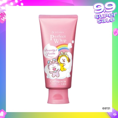 SENKA Perfect Whip BT21 Special Edition Collagen-In Beauty Foam Facial Cleanser (Suitable For Dry & Aging Skin & Firmer Skin) 120g