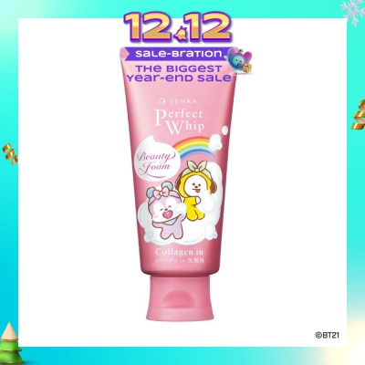 SENKA Perfect Whip BT21 Special Edition Collagen-In Beauty Foam Facial Cleanser (Suitable For Dry & Aging Skin & Firmer Skin) 120g
