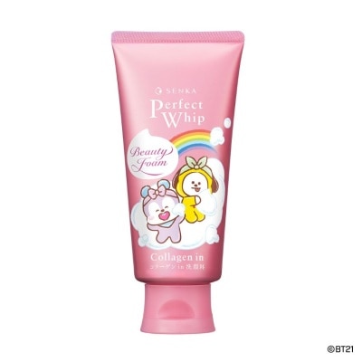 SENKA Perfect Whip BT21 Special Edition Collagen-In Beauty Foam Facial Cleanser (Suitable For Dry & Aging Skin & Firmer Skin) 120g