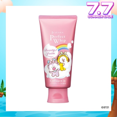 SENKA Perfect Whip BT21 Special Edition Collagen-In Beauty Foam Facial Cleanser (Suitable For Dry & Aging Skin & Firmer Skin) 120g