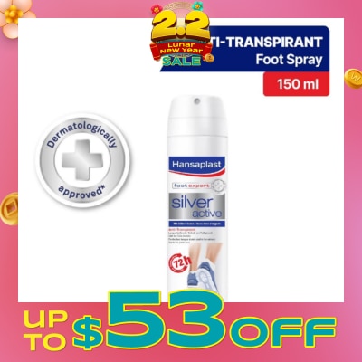 HANSAPLAST Silver Active Foot Spray 150ml