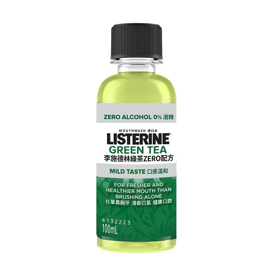 Listerine Natural Green Tea Zero Alcohol Mouthwash 100ml <BR>