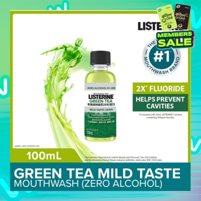 LISTERINE Listerine Natural Green Tea Zero Alcohol Mouthwash 100ml 