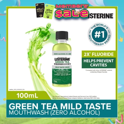 LISTERINE - Listerine Natural Green Tea Zero Alcohol Mouthwash 100ml