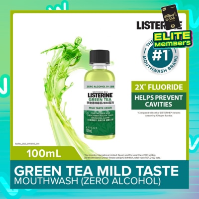 LISTERINE Listerine Natural Green Tea Zero Alcohol Mouthwash 100ml 