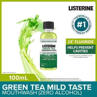 LISTERINE Listerine Natural Green Tea Zero Alcohol Mouthwash 100ml 