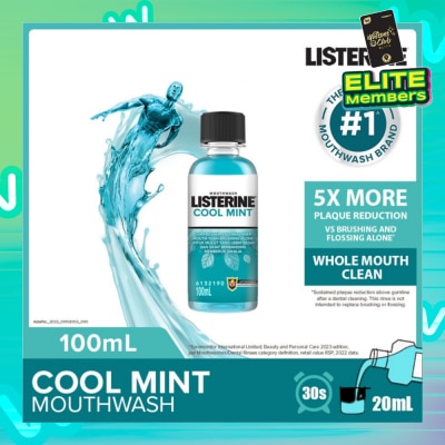 LISTERINE Listerine Mouthwash Cool Mint With 4 Essential Oils 100ml