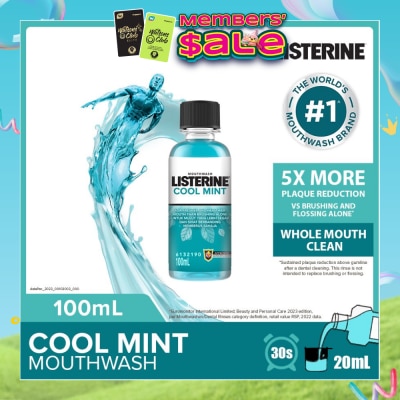 LISTERINE - Listerine Mouthwash Cool Mint With 4 Essential Oils 100ml