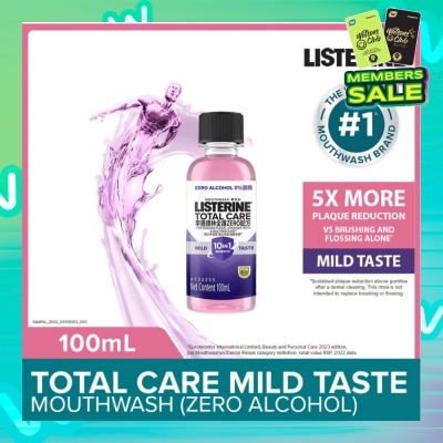 LISTERINE Listerine Total Care Zero Mouthwash Non Alcohol With 6-In-1 Benefits 100ml