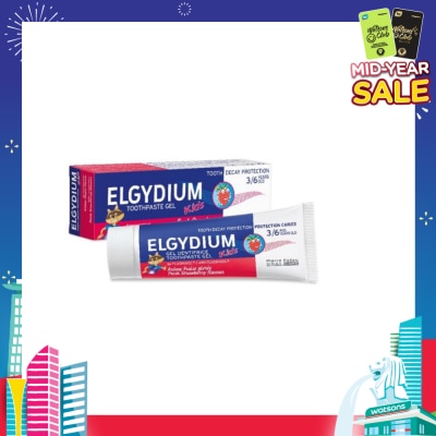 ELGYDIUM Kids Fresh Toothpaste Strawberry 50ml (Expiry: Nov`2025)