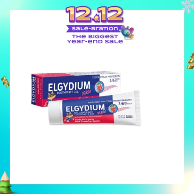 ELGYDIUM Kids Fresh Toothpaste Strawberry 50ml (Expiry: Nov`2025)