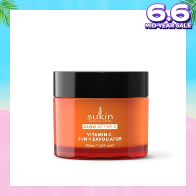 SUKIN Glow Active-C Vitamin C 2-In-1 Exfoliator 50ml